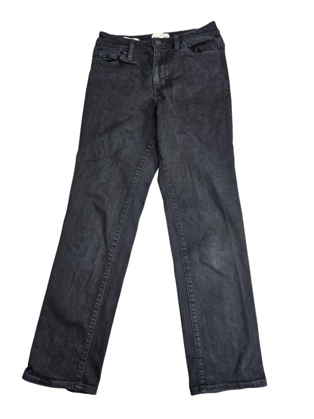 Universal Thread High Rise Slim Straight Jeans Womens 2R Charcoal Stretch Denim